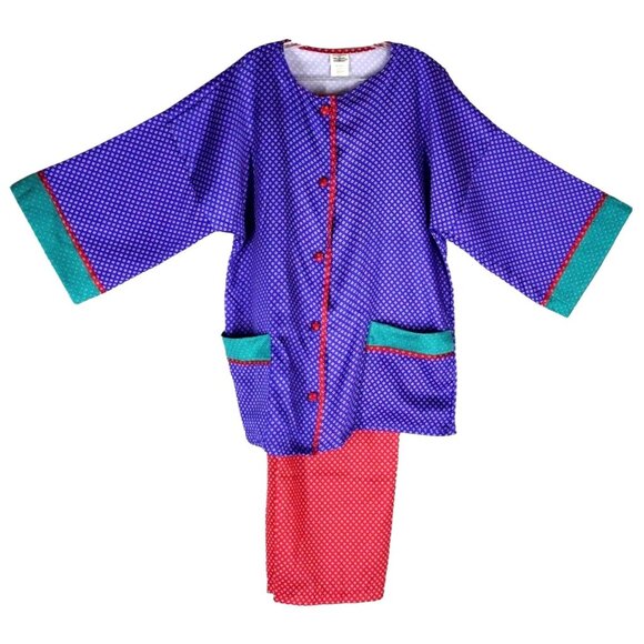 Donna Richard for Gilligan O'Malley Other - Vintage 80s Donna Richard for Gilligan O'Malley Silky Geometric Print Pajama Set